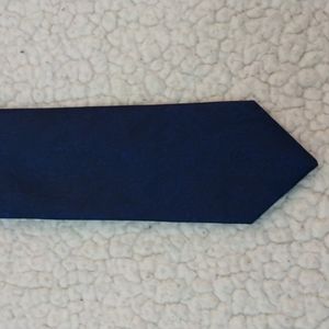 The Tie Bar Navy Blue Paisley Skinny Silk Tie